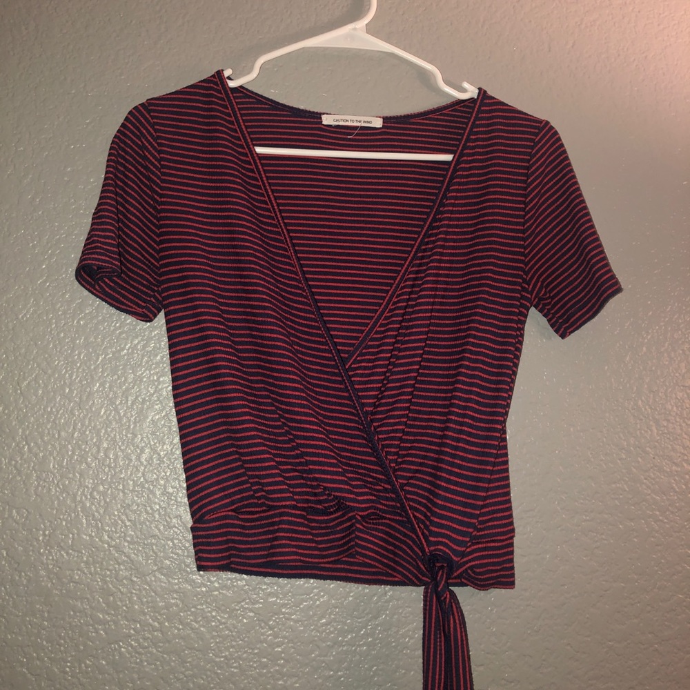 Striped crop top
